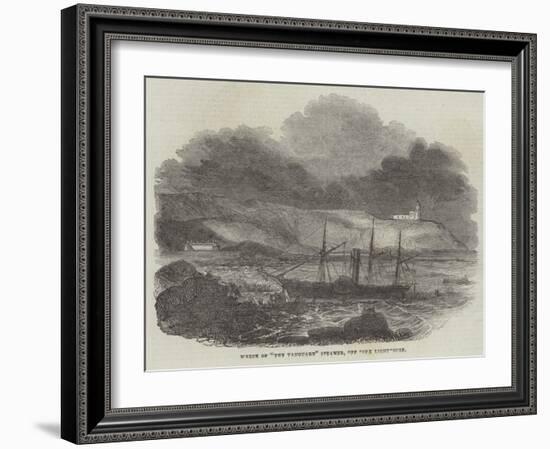 Wreck of The Vanguard Steamer, Off Cork Lighthouse-null-Framed Giclee Print