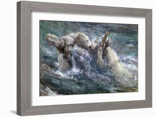 Wreckage, C1867-1910-John Macallan Swan-Framed Giclee Print