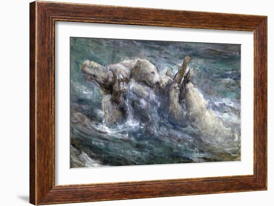 Wreckage, C1867-1910-John Macallan Swan-Framed Giclee Print