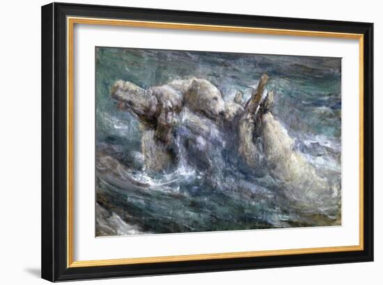 Wreckage, C1867-1910-John Macallan Swan-Framed Giclee Print