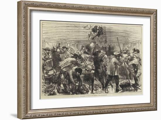 Wreckers at Work in the Saloon of the Deutschland-Charles Robinson-Framed Giclee Print