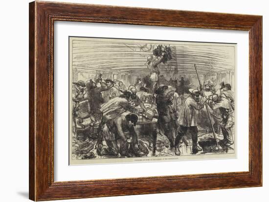 Wreckers at Work in the Saloon of the Deutschland-Charles Robinson-Framed Giclee Print