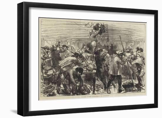 Wreckers at Work in the Saloon of the Deutschland-Charles Robinson-Framed Giclee Print