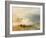 Wreckers - Coast of Northumberland, with a Steam Boat Assisting a Ship Off Shore, 1834-J. M. W. Turner-Framed Giclee Print