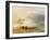 Wreckers - Coast of Northumberland, with a Steam Boat Assisting a Ship Off Shore, 1834-J. M. W. Turner-Framed Giclee Print