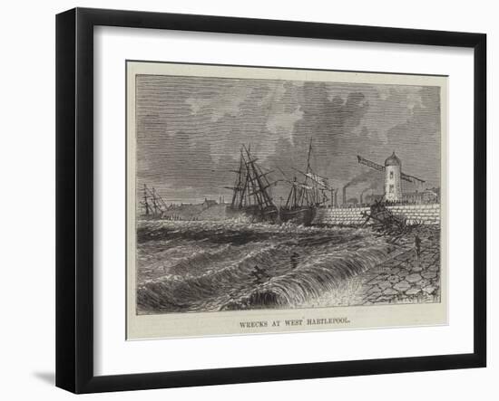 Wrecks at West Hartlepool-null-Framed Giclee Print