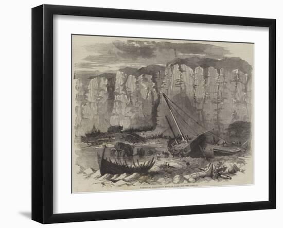 Wrecks of Fishermen's Boats in Filey Bay-null-Framed Giclee Print