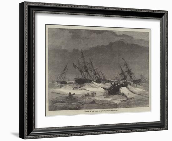 Wrecks on the Coast of Lapland, in the White Sea-null-Framed Giclee Print