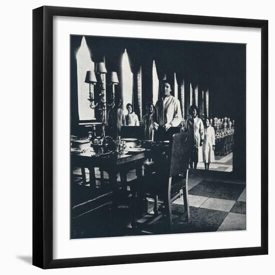 'Wren wine stewards in the Banqueting Hall of the Great Wren', 1941-Cecil Beaton-Framed Photographic Print