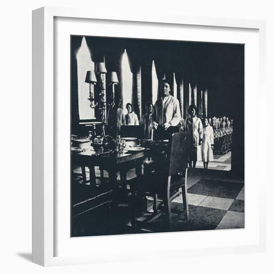 'Wren wine stewards in the Banqueting Hall of the Great Wren', 1941-Cecil Beaton-Framed Photographic Print