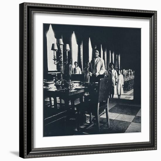 'Wren wine stewards in the Banqueting Hall of the Great Wren', 1941-Cecil Beaton-Framed Photographic Print