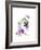Wren with Birdhouse and Clematis, 2016-John Keeling-Framed Giclee Print