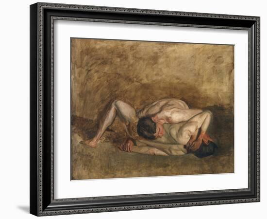 Wrestlers, 1899 (Oil on Canvas)-Thomas Cowperthwait Eakins-Framed Giclee Print