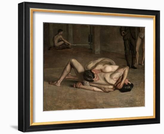 Wrestlers, 1899-Thomas Cowperthwait Eakins-Framed Giclee Print