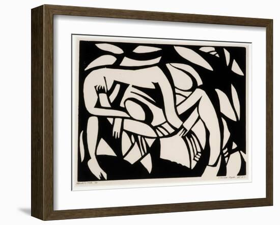 Wrestlers, c.1914-Henri Gaudier-brzeska-Framed Giclee Print