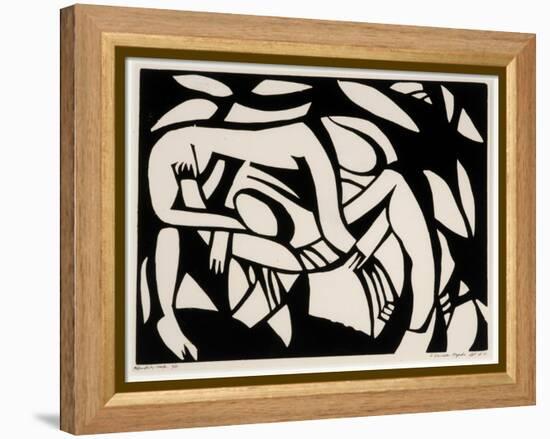 Wrestlers, c.1914-Henri Gaudier-brzeska-Framed Premier Image Canvas