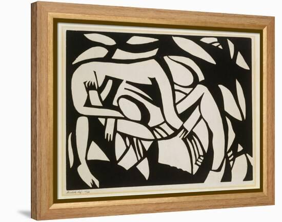 Wrestlers, c.1914-Henri Gaudier-brzeska-Framed Premier Image Canvas