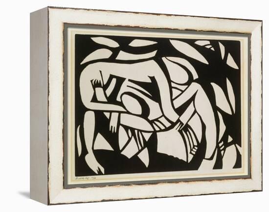 Wrestlers, c.1914-Henri Gaudier-brzeska-Framed Premier Image Canvas