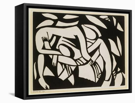 Wrestlers, c.1914-Henri Gaudier-brzeska-Framed Premier Image Canvas