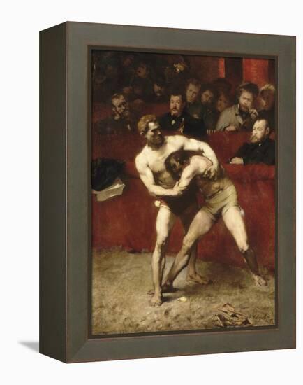 Wrestlers-Alexandre Falguière-Framed Premier Image Canvas