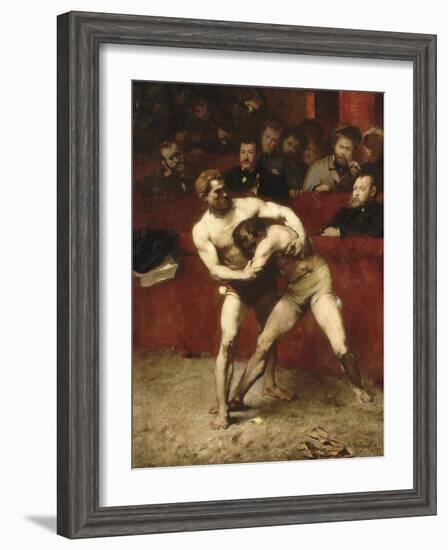 Wrestlers-Alexandre Falguière-Framed Giclee Print