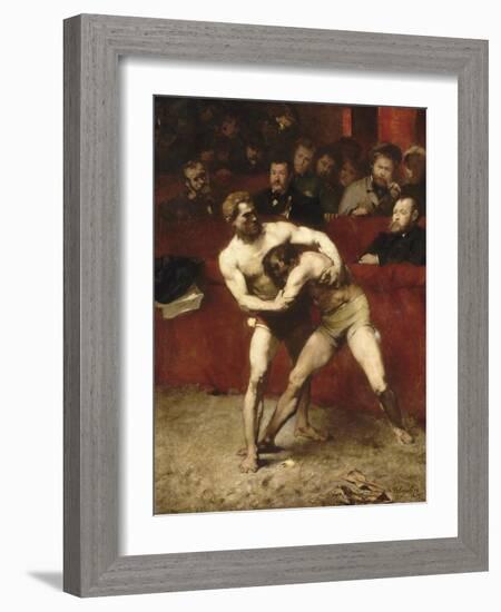 Wrestlers-Alexandre Falguière-Framed Giclee Print