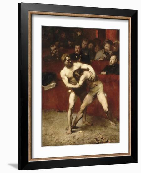 Wrestlers-Alexandre Falguière-Framed Giclee Print