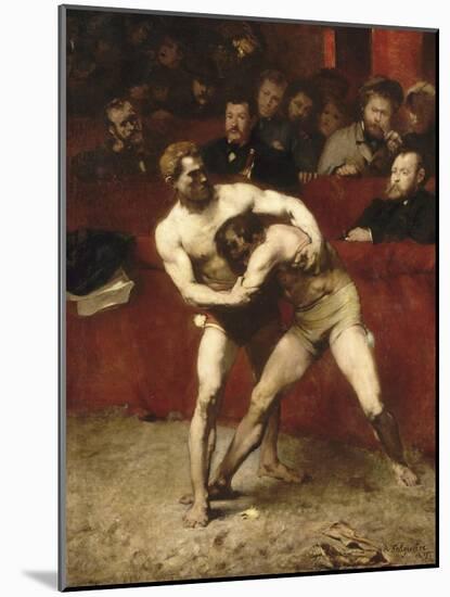 Wrestlers-Alexandre Falguière-Mounted Giclee Print