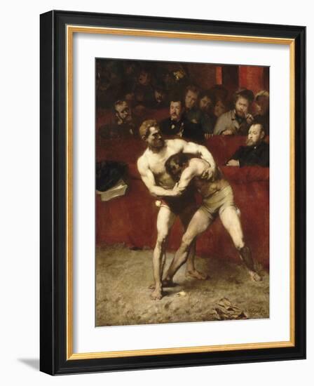 Wrestlers-Alexandre Falguière-Framed Giclee Print