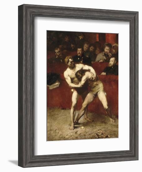 Wrestlers-Alexandre Falguière-Framed Giclee Print