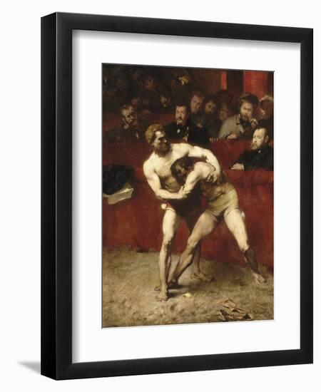 Wrestlers-Alexandre Falguière-Framed Giclee Print