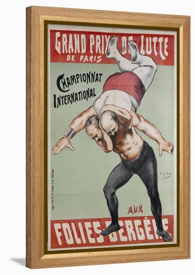 Wrestling Championship of Paris at the Folies Bergere-Henri Gabriel Ibels-Framed Premier Image Canvas