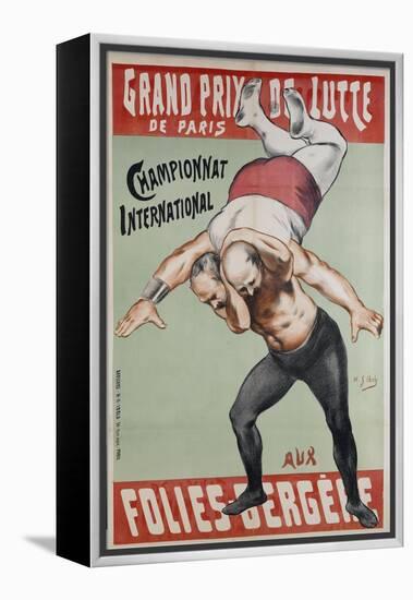 Wrestling Championship of Paris at the Folies Bergere-Henri Gabriel Ibels-Framed Premier Image Canvas