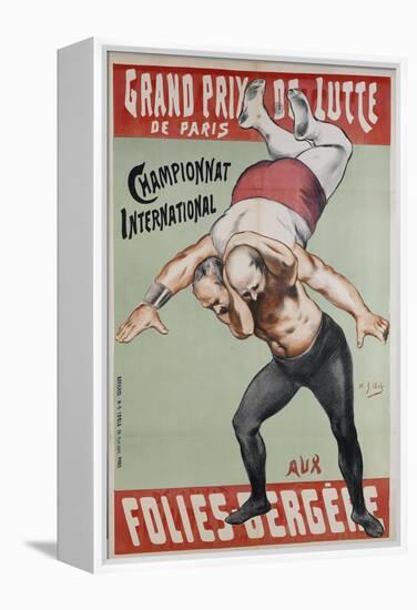 Wrestling Championship of Paris at the Folies Bergere-Henri Gabriel Ibels-Framed Premier Image Canvas