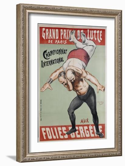 Wrestling Championship of Paris at the Folies Bergere-Henri Gabriel Ibels-Framed Giclee Print