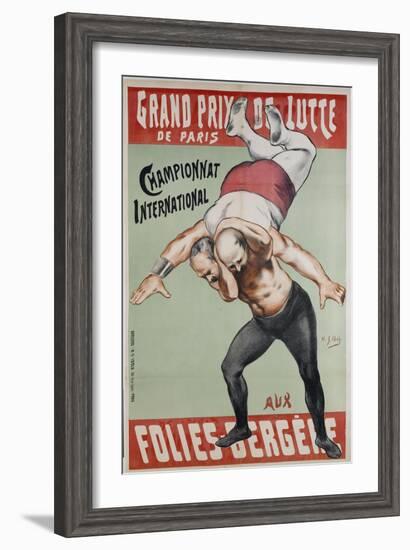 Wrestling Championship of Paris at the Folies Bergere-Henri Gabriel Ibels-Framed Giclee Print