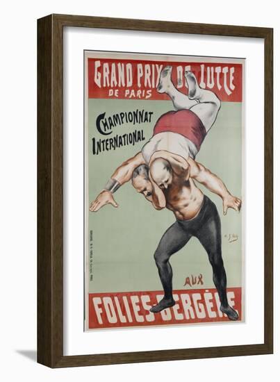 Wrestling Championship of Paris at the Folies Bergere-Henri Gabriel Ibels-Framed Giclee Print