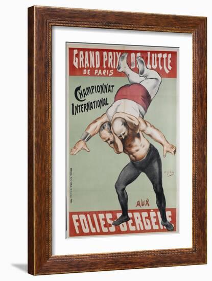 Wrestling Championship of Paris at the Folies Bergere-Henri Gabriel Ibels-Framed Giclee Print