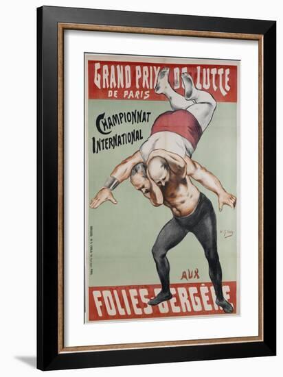 Wrestling Championship of Paris at the Folies Bergere-Henri Gabriel Ibels-Framed Giclee Print