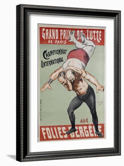 Wrestling Championship of Paris at the Folies Bergere-Henri Gabriel Ibels-Framed Giclee Print