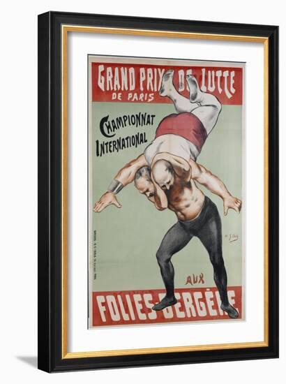 Wrestling Championship of Paris at the Folies Bergere-Henri Gabriel Ibels-Framed Giclee Print