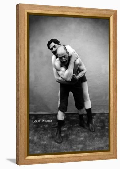 Wrestling Hold from Behind-null-Framed Stretched Canvas