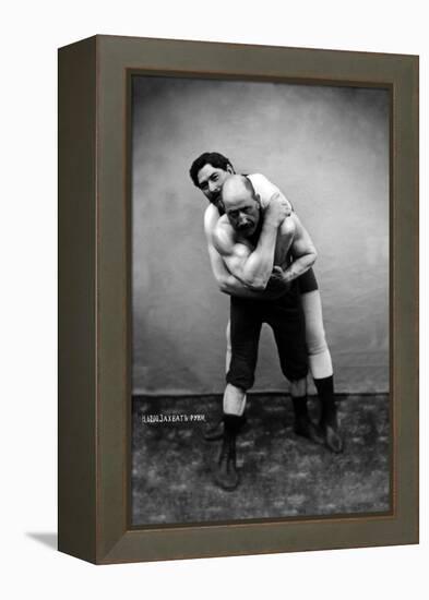 Wrestling Hold from Behind-null-Framed Stretched Canvas