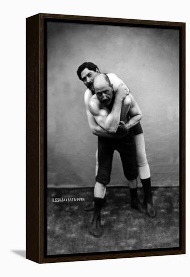 Wrestling Hold from Behind-null-Framed Stretched Canvas