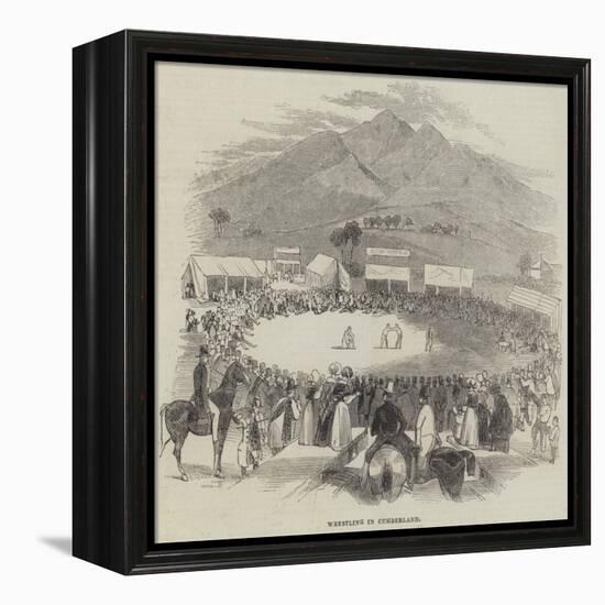 Wrestling in Cumberland-null-Framed Premier Image Canvas