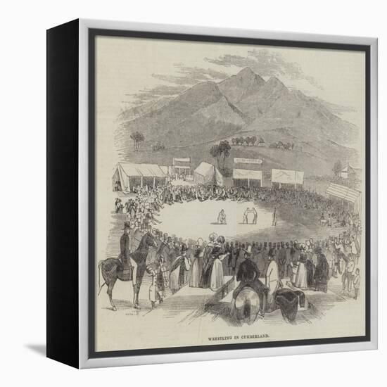 Wrestling in Cumberland-null-Framed Premier Image Canvas