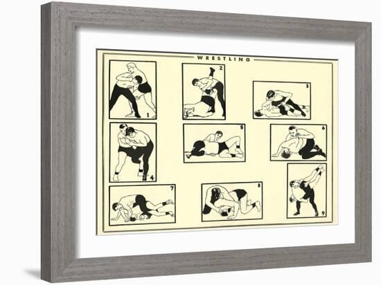 Wrestling Techniques-null-Framed Art Print