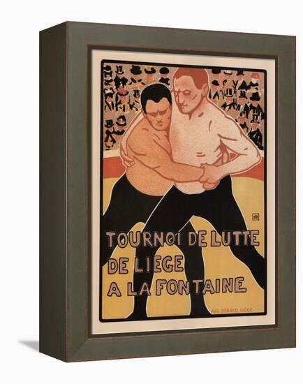 Wrestling Tournament, Liège, 1899-Armand Rassenfosse-Framed Premier Image Canvas