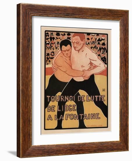 Wrestling Tournament, Liège, 1899-Armand Rassenfosse-Framed Giclee Print