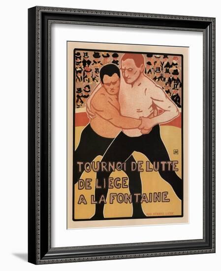 Wrestling Tournament, Liège, 1899-Armand Rassenfosse-Framed Giclee Print